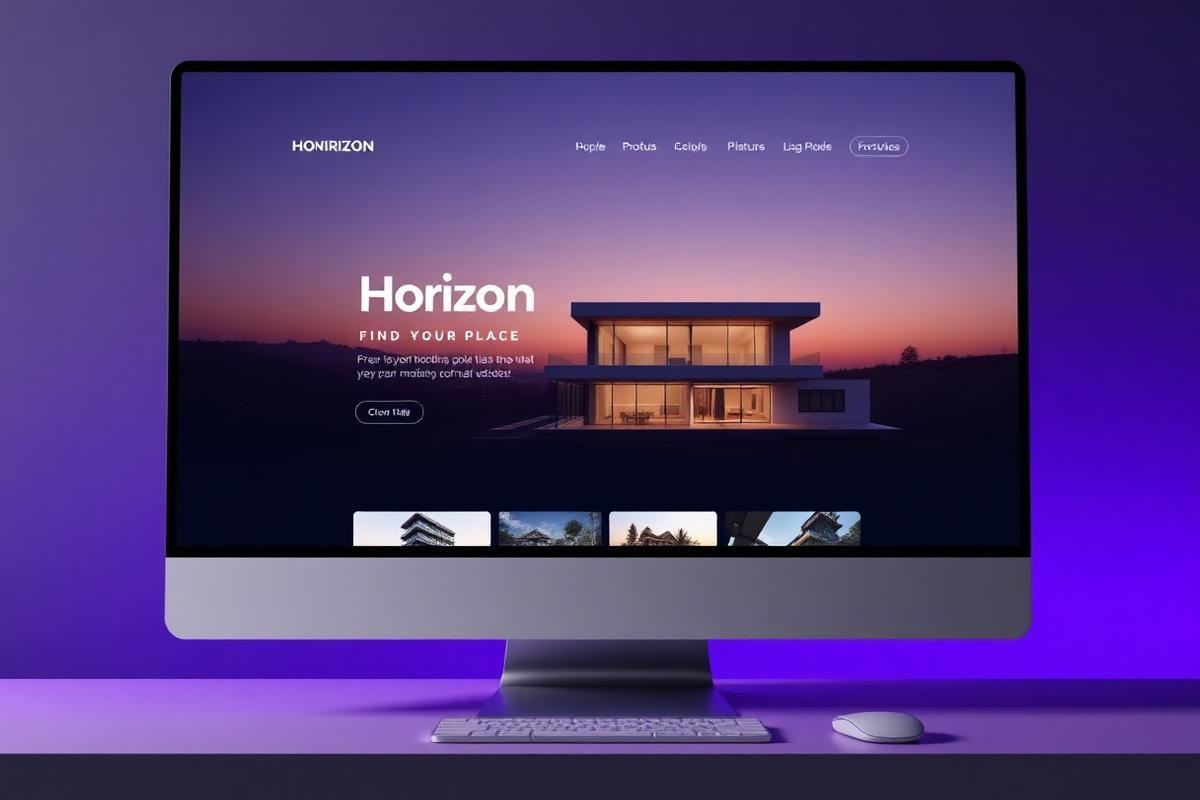 Real estate website concept — Horizon Properties
